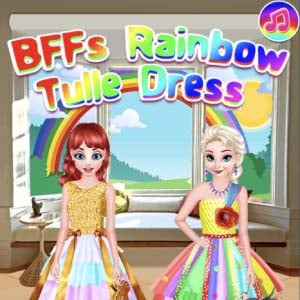 Play Free Bffs Rainbow Tulle Dress Game Online