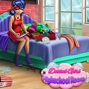 Free Game Dotted Girl Highschool Room
