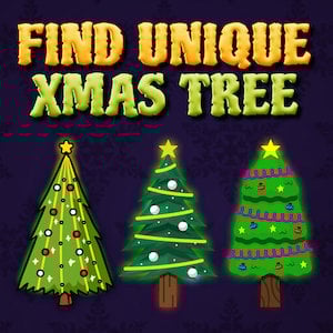 Play Free Find Unique Xmas Tree Game Online