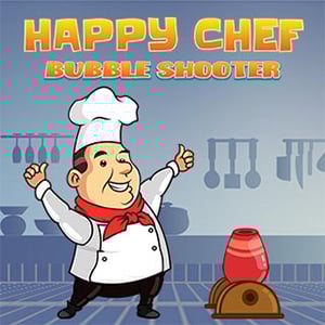 Play Free Happy Chef Bubble Shooter Game Online