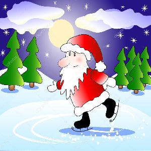 Free Game Santa On Skates