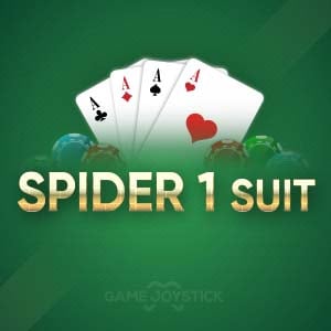 Play Free Spider 1 Suit Game Online